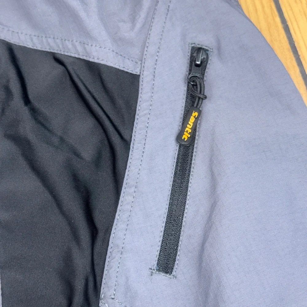 Santic Mens Cycling Shorts Grey Black Padded Mountain Bike Cargo Shorts Size 2XL
